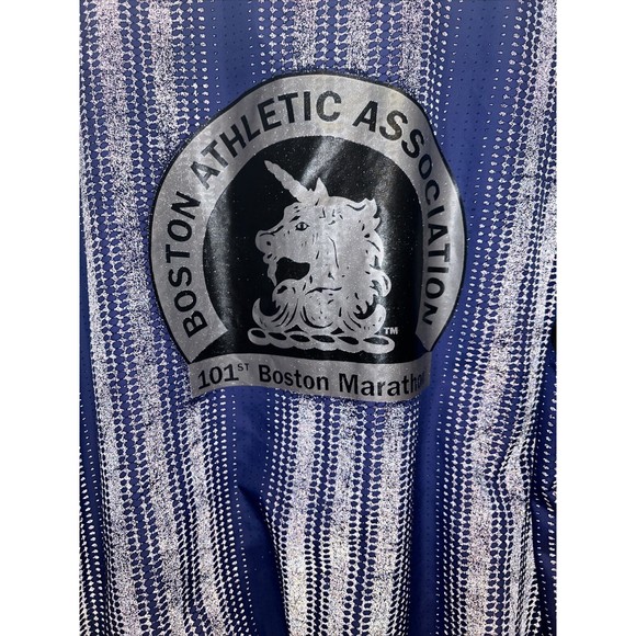 Adidas Boston Marathon 1997 BAA 1997 101st Marathon Size Large Blue - Picture 8 of 15